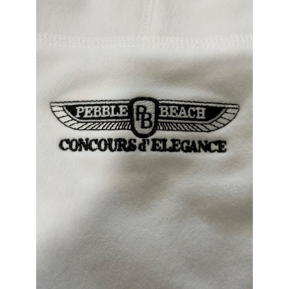 Pebble Beach Size S Jacket Concours D'Elegance White Fleece Gear For Sports - Picture 2 of 8